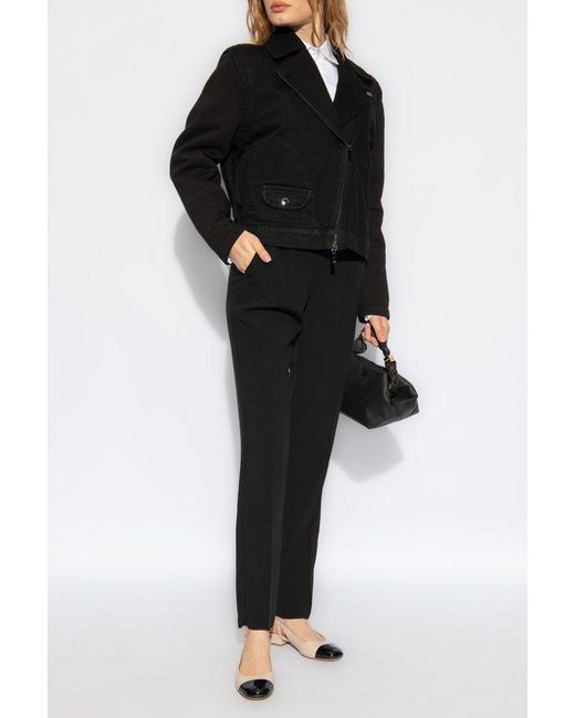 Emporio Armani Black Jacket With Detachable Sleeves,