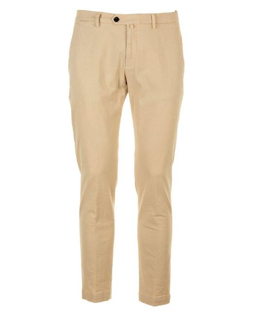 Briglia 1949 Natural Straight-leg Slim-cut Trousers for men