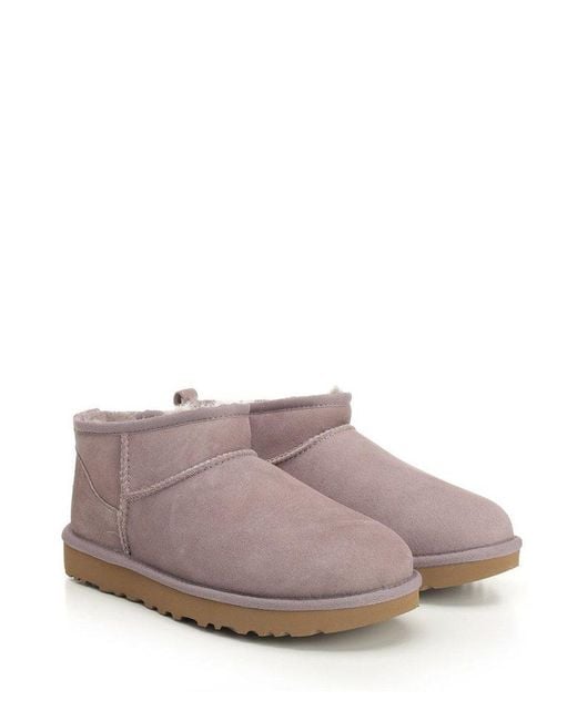 Ugg Purple Classic Ultra Mini Boots