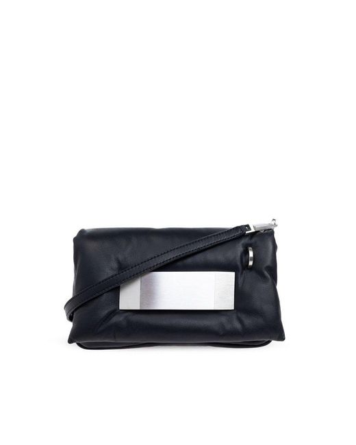 Rick Owens Blue Pillow Griffin Shoulder Bag