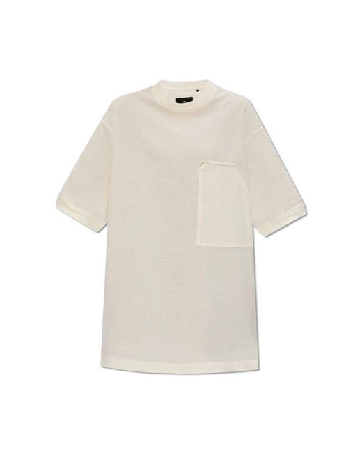 Y-3 White T-shirt With Pocket,