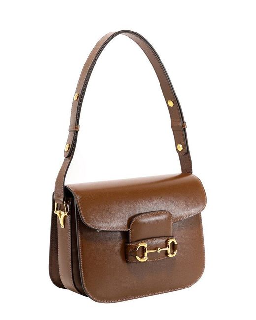 Gucci Brown Horsebit 1955 Shoulder Bag