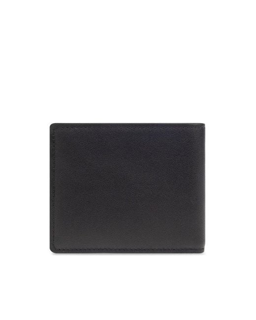 Versace Black Bifold Wallet With Logo for men