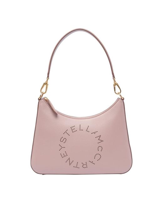 Stella McCartney Pink Logo Small Shoulder Bag