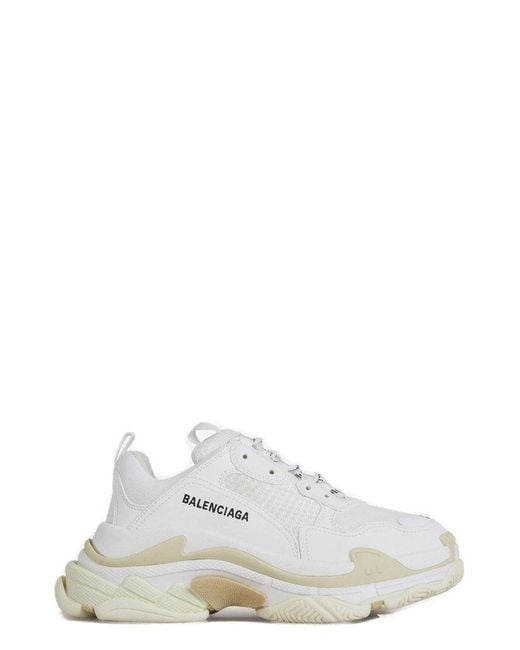 balenciaga white triple s sneakers