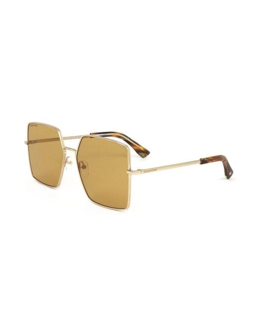 DSquared² Black Square Frame Sunglasses