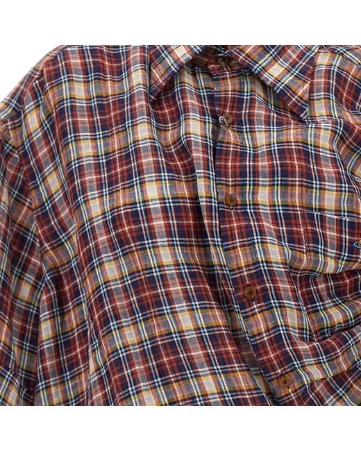 Vivienne Westwood Checked Asymmetric Shirt | Lyst