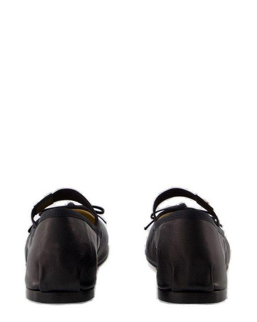 Anine Bing Black Jolie Bow-Detailed Ballerinas