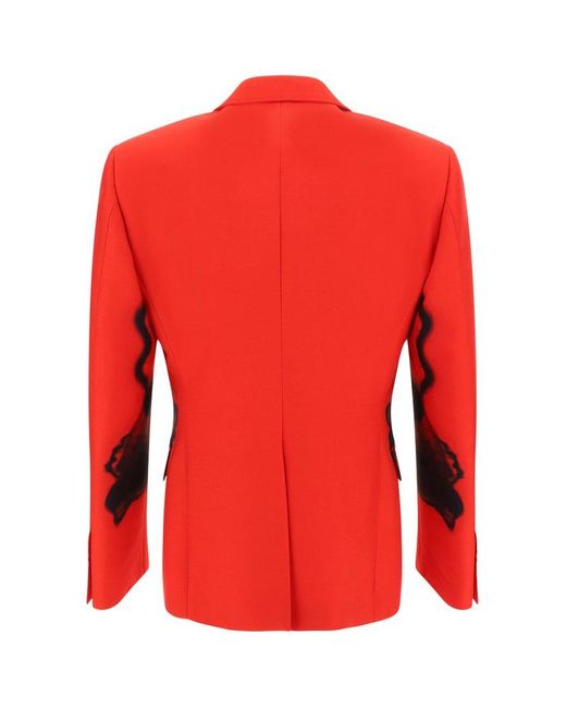 Alexander McQueen Red Blazers E Vests for men