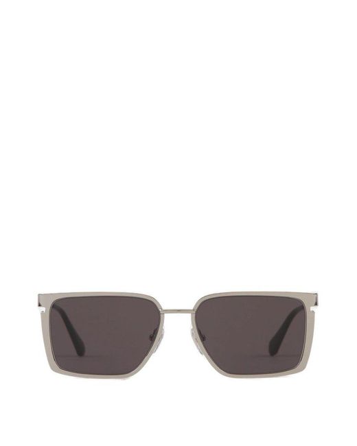 Off-White c/o Virgil Abloh Gray Off- Rectangular Yoder Sunglasses for men