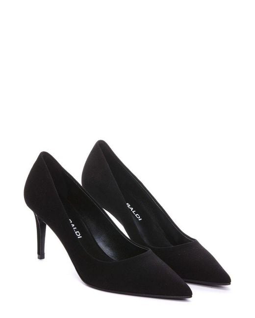 Lella Baldi Pointed toe Slip on Pumps in Black Lyst