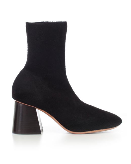 Céline Black Soft Ballerina Sock Boots