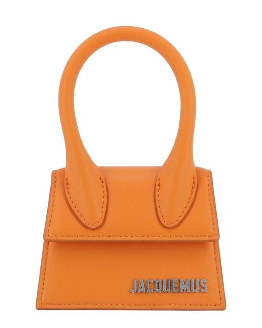 Jacquemus Orange Le Chiquito Mini Tote Bag for men