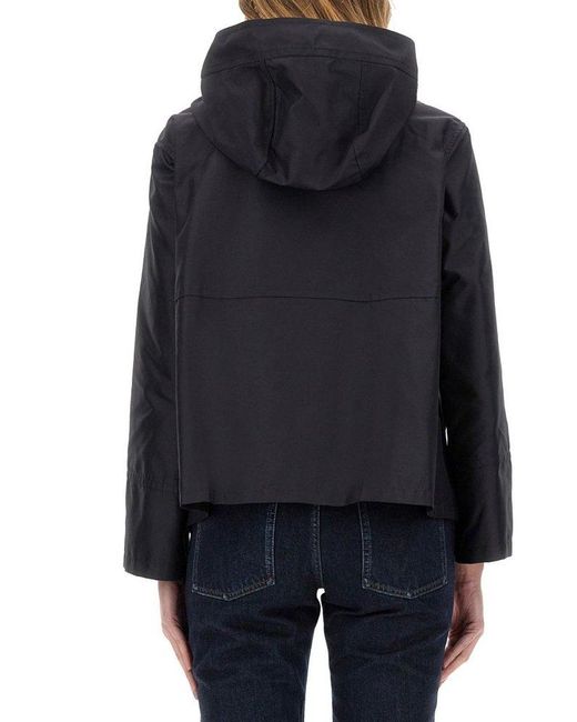 Fay Blue Stretch Gabardine Toggle Jacket