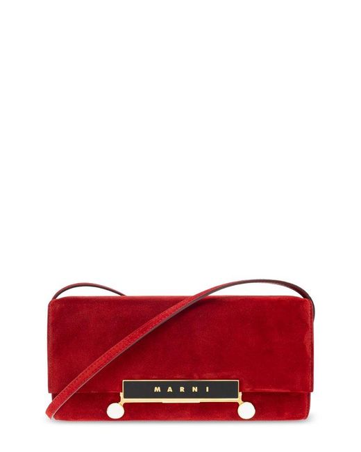 Marni Red Vhs E/W Clutch Bag