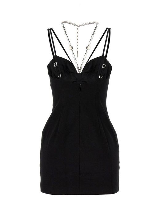 Area Black Butterfly Cut Out Mini Dresses