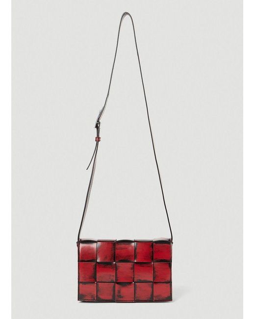 Bottega Veneta Red Painted Cassette Crossbody Bag for men