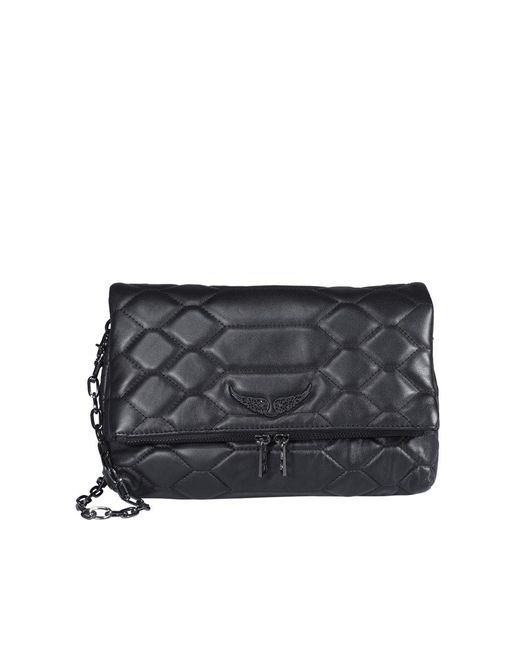 Zadig & Voltaire Rocky Xl Shoulder Bag in Black Lyst
