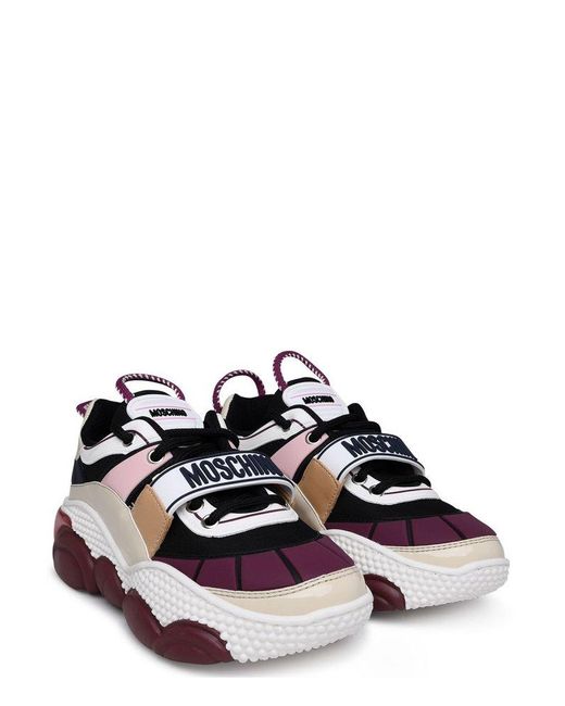 Moschino Multicolor Teddy Pop Panelled Chunky Sneakers