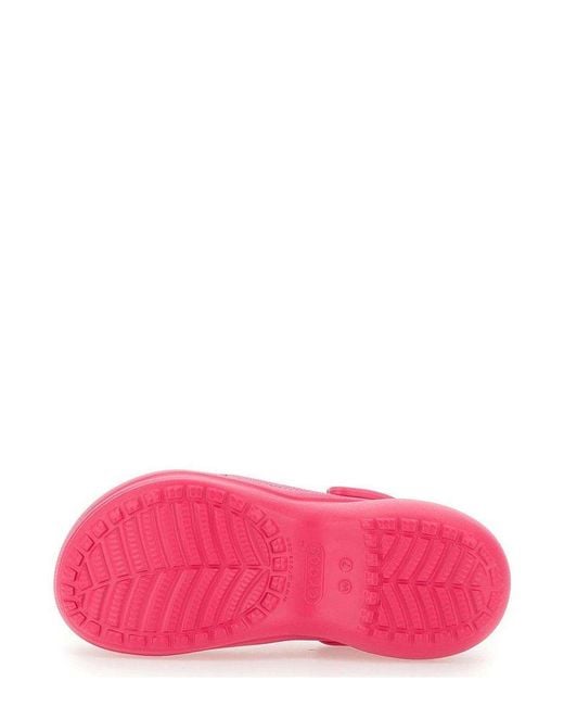 CROCSTM Pink Bae Platform Clogs