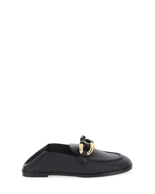 See By Chloé Black Monyca Chain-link Loafers