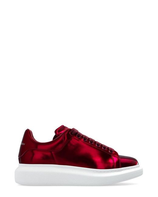 Alexander McQueen Red 'larry' Sneakers