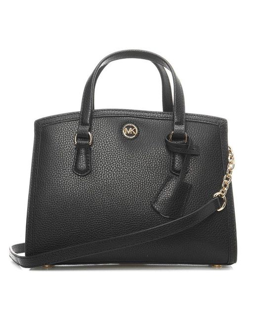 MICHAEL Michael Kors Black Leather Small Chantal Bag