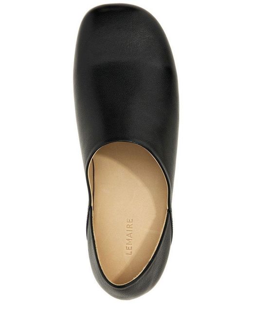 Lemaire Black 'Slippers' Slip On for men