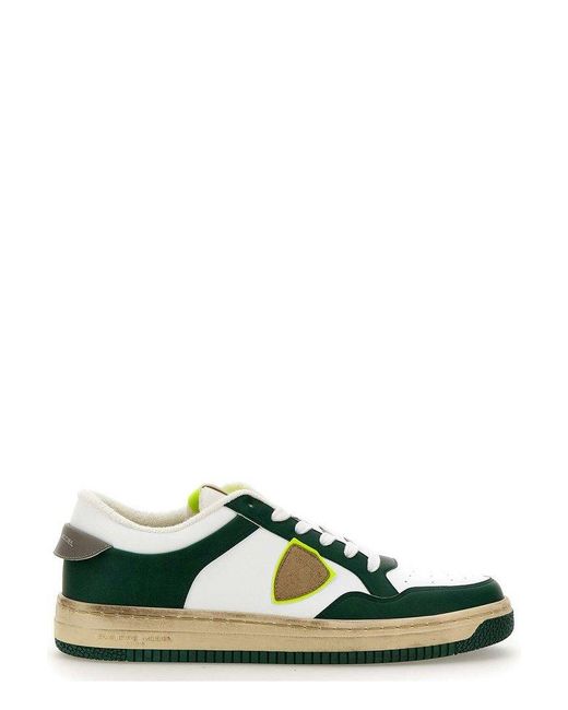 Philippe Model Green Lyon Lace-up Sneakers for men