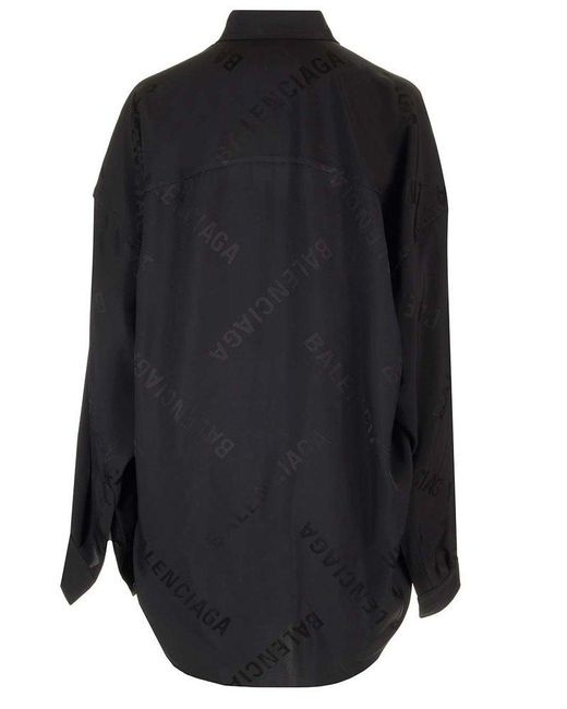 balenciaga jacquard logo t shirt