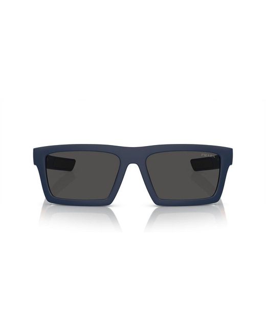 Prada Black Rectangular Frame Sunglasses for men