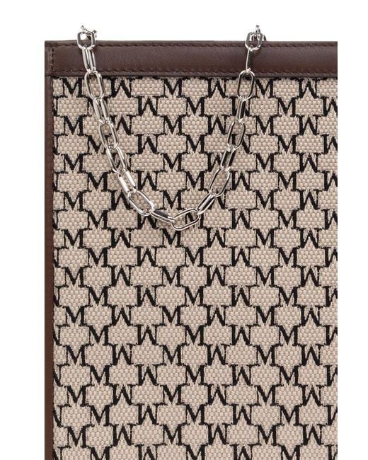 Max Mara Gray Mmtrousses Logo Plaque Zip-Up Wallet