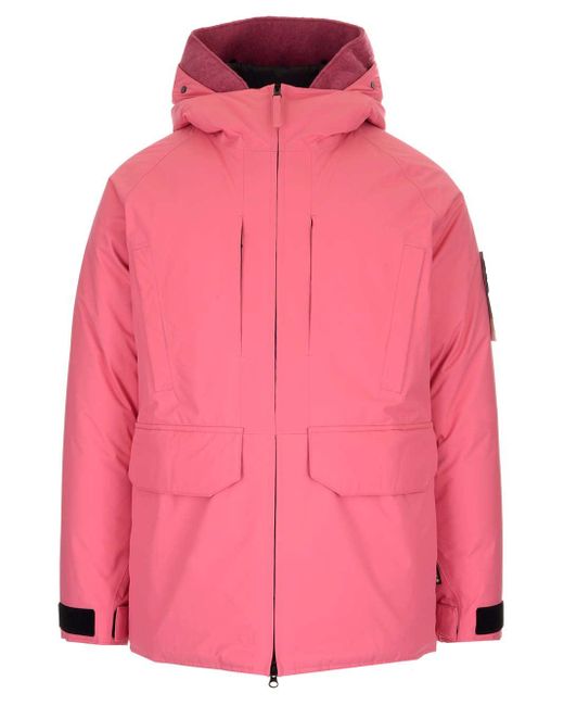 Stone Island Pink Ripstop Gore-tex Down Jacket for men