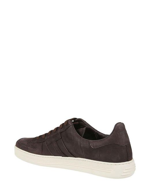 Tom Ford Brown Radcliffe Low-top Sneakers for men