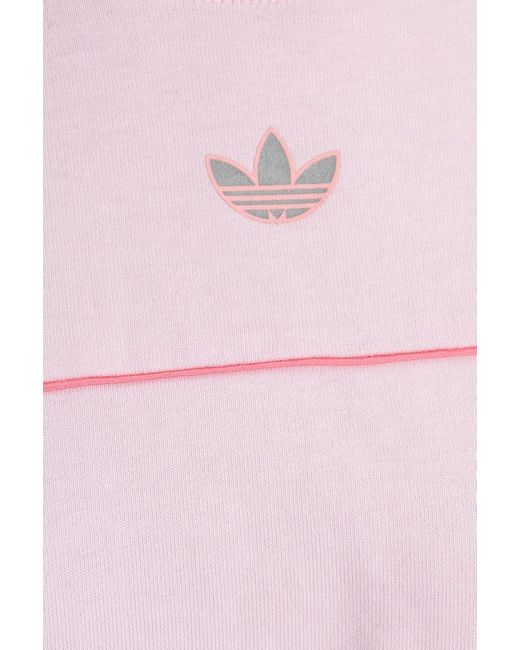 adidas Originals T-shirt With Logo in Pink | Lyst