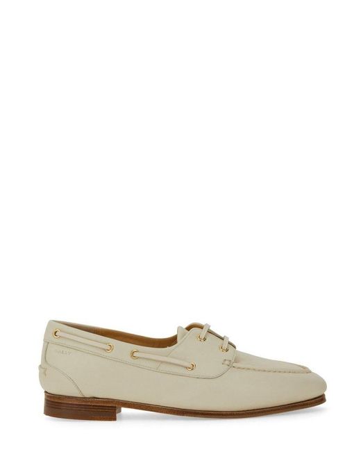Bally White Moccasin Pathy Loafer