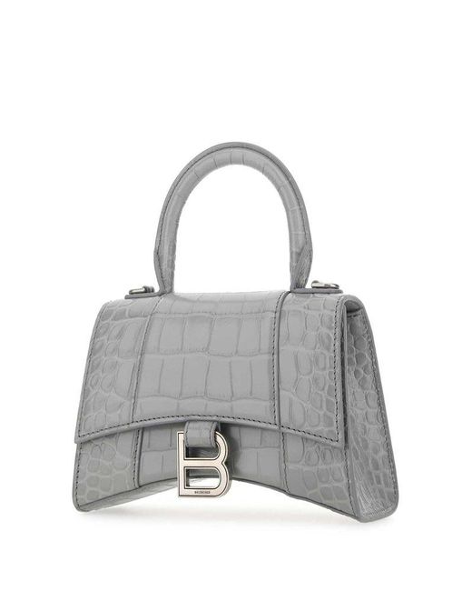 balenciaga hourglass bag grey
