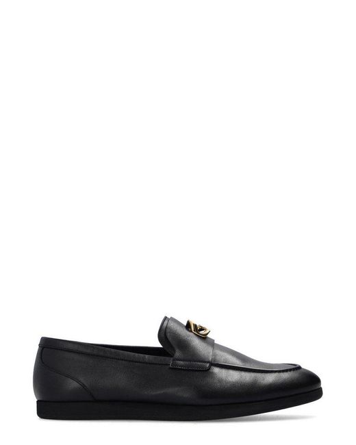 Givenchy Black G-chain Slip On Loafers for men