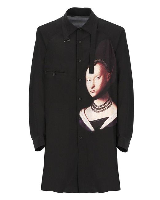 Yohji Yamamoto Black Young Girl Shirt for men