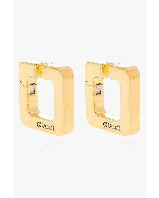 Gucci Ear Cuff With Logo in Metallic | Lyst Australia