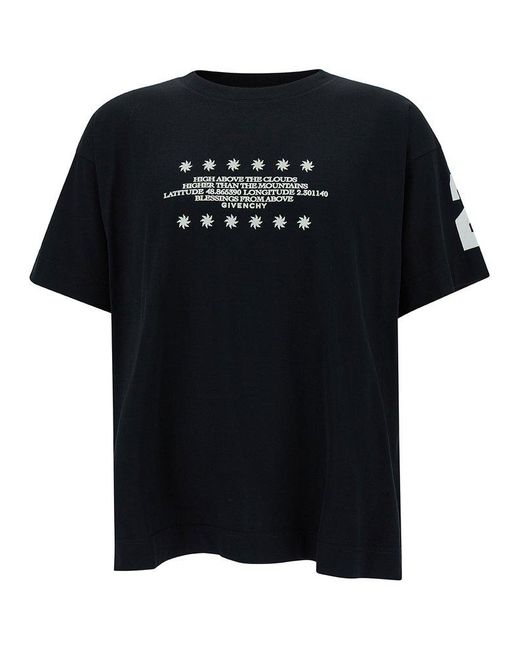 Givenchy Black Star-print Boxy-fit Cotton-jersey T-shirt Xx for men