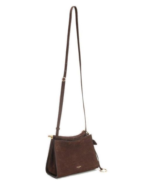バッグ・カバンその他 Alaia Le Click small square bag brown Alaïa Le Click Small Square Bag in Brown | Lyst