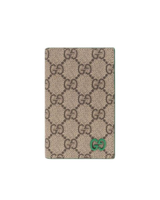 Gucci Green Monogrammed Bifold Cardholder for men
