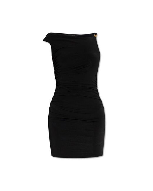 Amiri Black Dress With Side Draping