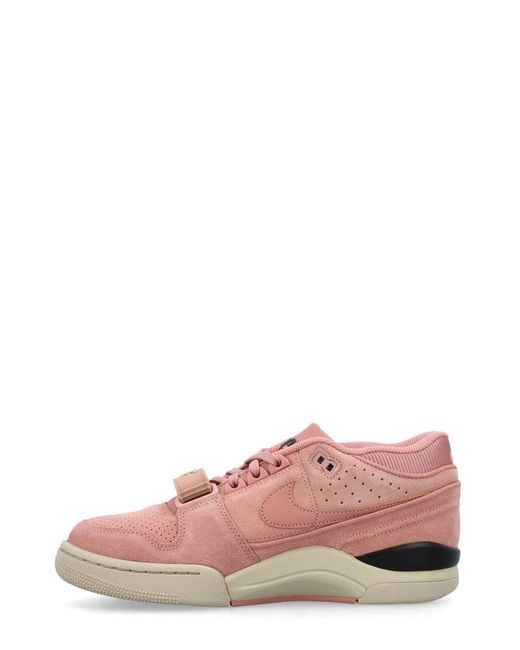 Nike Pink Air Alpha Force 88 Logo Patch Sneakers