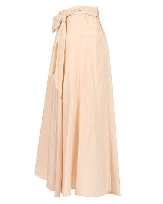 Forte Forte Natural Taffeta Midi Skirt