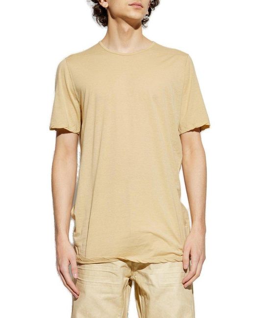 Rick Owens Natural Level Short Sleeved T-Shirt for men