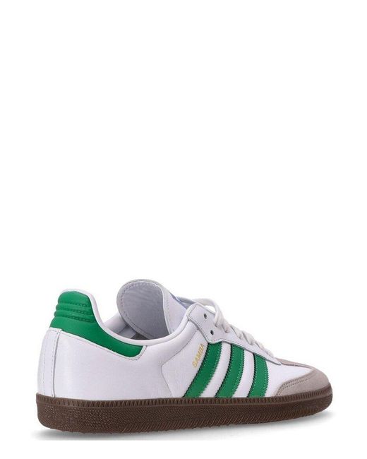 Adidas Originals Green Samba Og Lace-Up Sneakers for men