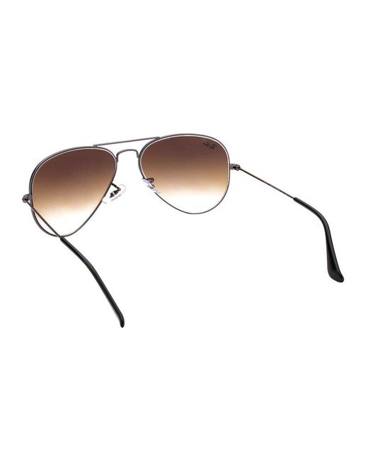 Ray-Ban Brown Gradient Aviator Frame Sunglasses