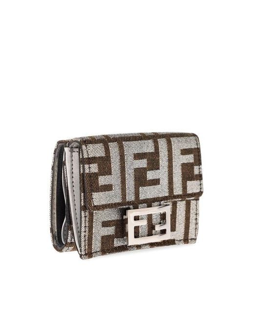 Fendi Metallic Monogrammed Wallet,